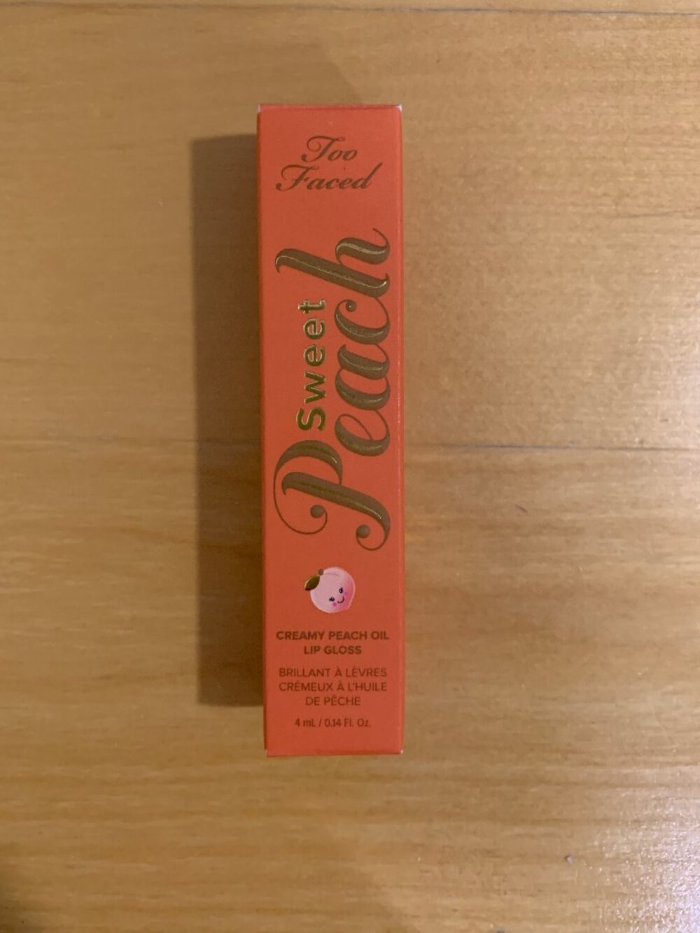 NEW Too Faced Sweet Peach Lip Gloss in Poppin Peach